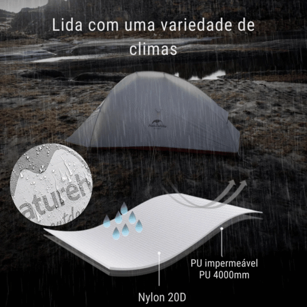 Barraca de camping dupla - Naturehike - Imagem 4